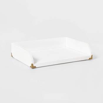 Paper Tray White Wood - Threshold™