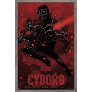 Trends International DC Comics: Dark Artistic - Cyborg Framed Wall Poster Prints - 1 of 4
