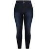 Women's Plus Size Harley Short Skinny Jean - dark denim | CITY CHIC - image 3 of 3