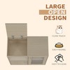 Hamster Cage, Small Animal Cage For Chinchilla Rat, 4-Tier Wooden Guinea Pig Cage With Acrylic Windows, Storage Cabinet, Openable Top - 2 of 4