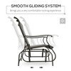 Resenkos Swing Glider Chair,  Outdoor Chair,2-Person Outdoor Glider Bench��Patio Glider Loveseat Chair,2 Seats Porch Rocking Glider, Mixed Grey Gray - 4 of 4