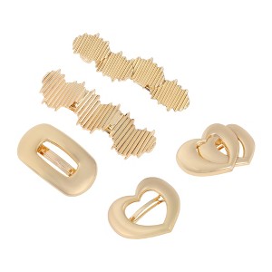 Unique Bargains Elegant Bow Hair Clips 5 Pcs - 1 of 4