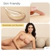 Niidor Adhesive Strapless Bra for Women Sticky Invisible Push up Silicone Bra for Backless Dress 2025 Upgraded Magnetic Clasp Bras - 4 of 4