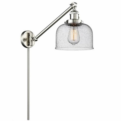 Bell - 1 Light Swing Arm Wall Sconce In Industrial Style-25 Inches Tall and 8 Inches Wide