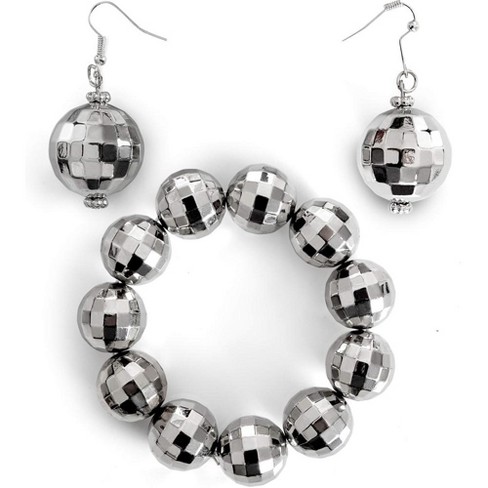 Disco ball clip sales on earrings