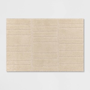 2'6"x3'8" Washable Uneven Blocks Accent Rug - Threshold™ - 1 of 4