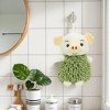 REGALWOVEN Bathroom Kitchen Cute Cartoon Piggy Chenille Soft Absorbent Hand Towel 2 Packs 7" x 11" - 2 of 4