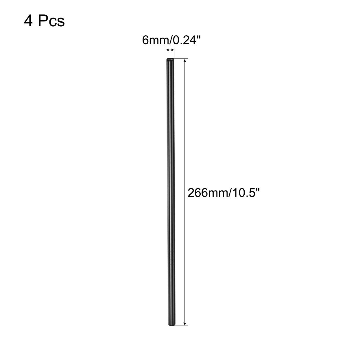Unique Bargains Smooth Large Cocktail Coffee Juice Reusable Metal Straw 2 Pcs - thumbnail 2