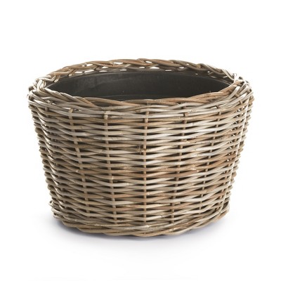 Plum & Post Woven Dry Basket Planter 21.25"