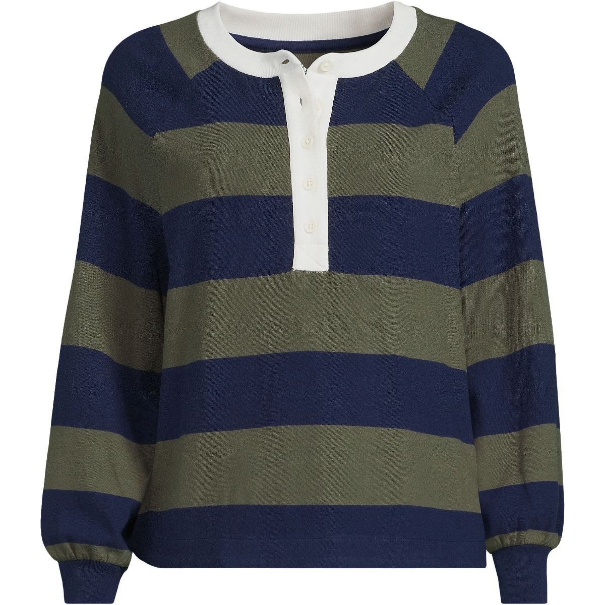Lands' End Women's Long Sleeve Mariner Henley - thumbnail 7
