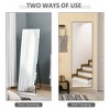 VYNXARIA Full Length Mirrors - 19.75"x63.5" Black Freestanding or Wall Mounted Dress Mirror - 4 of 4