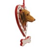 Kurt S. Adler 4.5 Inch Dog In Heart W/ Bone Canine Best Friend Tree Ornaments - 2 of 2