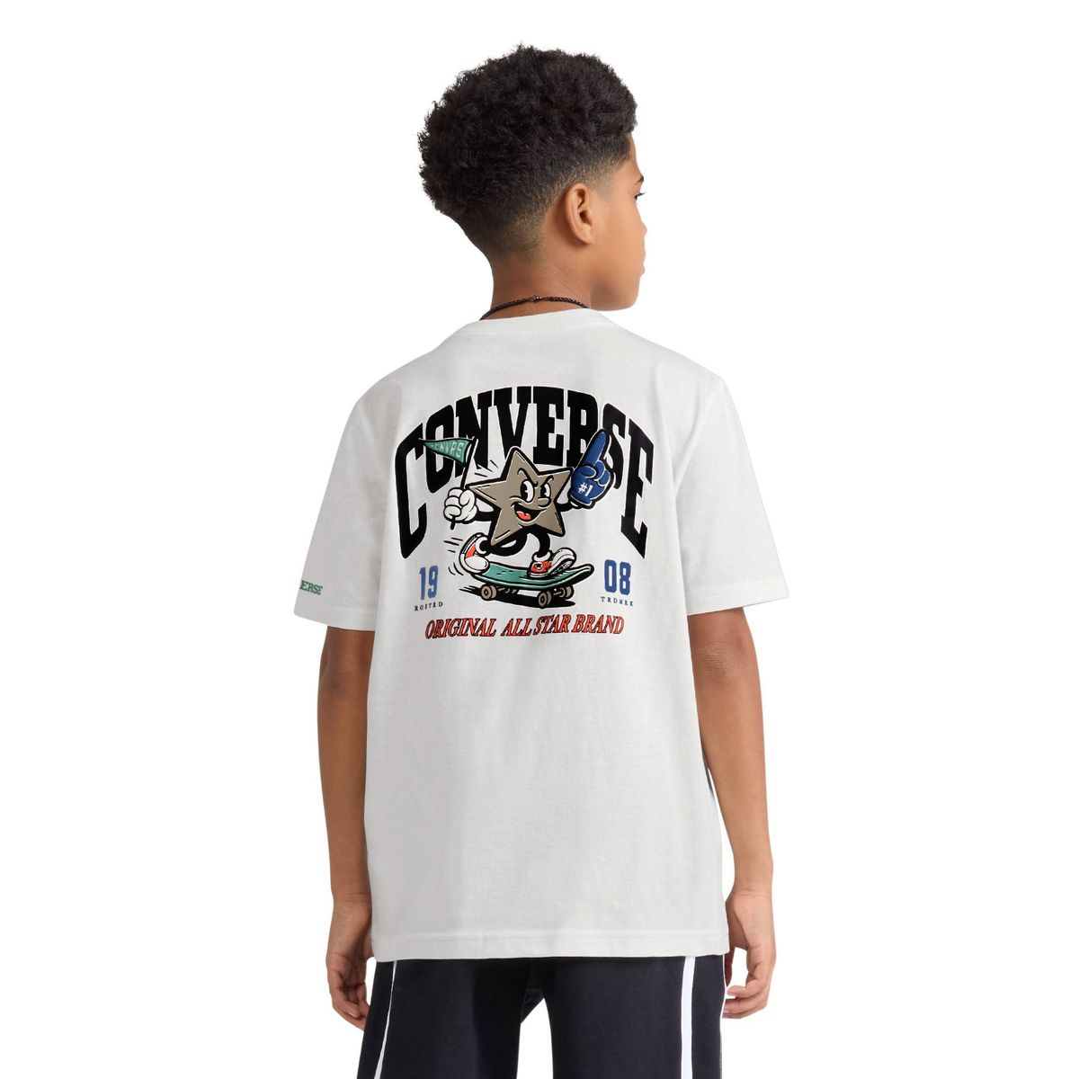 Converse® Boys' Star Skateboard Graphic T-Shirt - White
