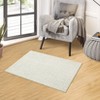 Washable Area Rugs, Modern Plaid Printed Indoor Floor Carpet with Non-Slip Backing, Contemporary Accent Carpet, Stain-Resistant Soft Low Pile Rugs - 2 of 4
