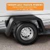 CuisinSmart 2 Pack Trailer Fenders Single Axle Fit 14"-16" Boat Trailer Fenders Wheels,Heavy Duty 14 Gauge Steel Car Hauler Trailer,Utility Trailer - 3 of 4