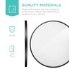 Best Choice Products 36in Framed Round Bathroom Vanity Wall Mirror w/ Anti-Blast Film - 3 of 4
