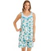Collections Etc Floral Print Short Set - 4 of 4