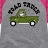 Girls' - Instant Message - Toad Truck Shirt Tail Raglan Graphic T-shirt - 2 of 4