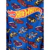 Hot Wheels Boys' Tossed Print Race Long Sleeve Union Suit Sleep Pajama Blue - 3 of 3