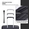 FURNIinspire Bag and Luggage Sets 3 Piece Travel Suitcase Set with Spinner Wheels, Stylish Lightweight Carry On Luggage, Black, 18.9"*11.77"*28.94" - 4 of 4