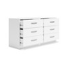 Signature Design by Ashley Casual Flannia 6 Drawer Dresser, White - 2 of 4
