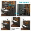 JUJABU Brown Modern Double-Door Dog House with Multi-Purpose Rremovable Ttray - 3 of 4