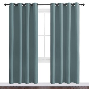 NICETOWN Grommet Top Blackout Curtains, Thermal Insulated Noise Reducing Window Drapes (Set of 2) - 1 of 4