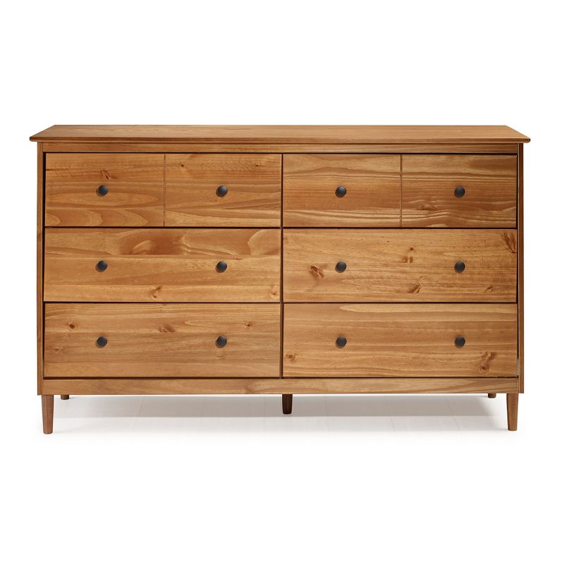 Stiva Classic Mid-Century Modern Horizontal 6 Drawer Dresser - Saracina Home, 4 of 11