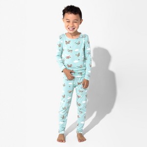Bellabu Bear Kids Vintage Airplanes Bamboo Kids Pajamas - 1 of 4