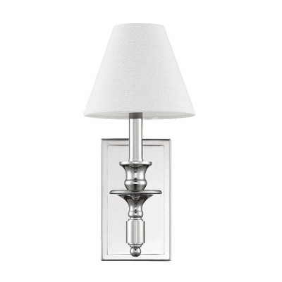 Washburn Polished Nickel 7"x15" Traditional Vanity Sconce