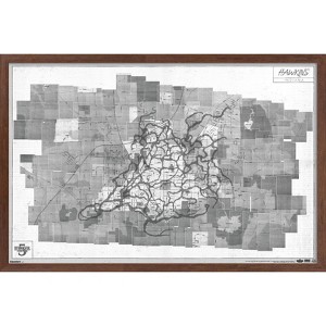Trends International Netflix Stranger Things: Season 5 (2025) - Hawkins Map Framed Wall Poster Prints - 1 of 4
