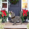 Tangkula 23 Inches Christmas Decoration Pre-lit 88 LED Light Up 3D Cute Cat with Warm White Light and Plug Decoration with Grounds Stakes - 3 of 4