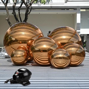 Yescom 6PCS Inflatable Mirror Ball Giant Reusable Large Disco Balloon Decoration for Party Wedding Event Decor Gold - 1 of 4