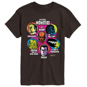 Men's - Universal - Monster Heads Short Sleeve Graphic T-Shirt - 1 of 3