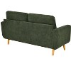 Kumasinova 67.7" Modern Loveseat Sofa,Upholstered Sofa Couch with Tapered Solid Wood Legs,Tufted Polyester Fabric Lounge Sofa for Living Room - 3 of 4