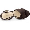Allegra K Women's Buckle Closure Platform Chunky Heels Slingback Sandals - 4 of 4