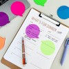 Wrapables Transparent Sticky Notes, Waterproof Self-Adhesive Memos for Home, School, Office (Set of 5), Speech Balloons - 4 of 4