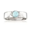 Ross-Simons Larimar Jewelry Set: Stud Earrings and Ring in Sterling Silver - 4 of 4