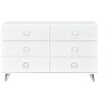 PAGED Dresser with Drawers Modern Design Storage Drawers with Brushed Nickel Tone Knobs and Bar Pulls for Living Room, Hallway, Office - 2 of 4
