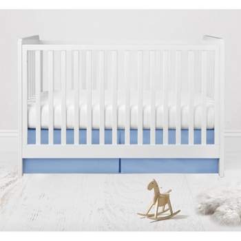  Bacati - Solid Crib/Toddler Bed Skirt - Blue