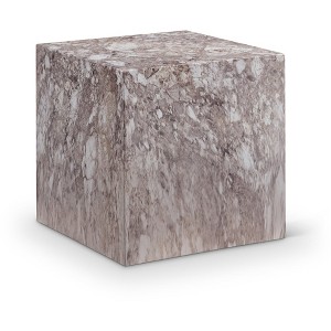 Meridian Furniture,Piazza Marble Finish Concrete End Table - 1 of 4