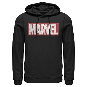 Men's Marvel Distressed Comic Strips Collage Pull Over Hoodie - 1 of 4