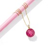 Ross-Simons 7.75 Carat Pink Quartz Pendant Necklace With Diamonds in 14kt Yellow Gold - 4 of 4