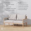 Nathan James Kayden Outdoor Loveseat Gray - 3 of 4