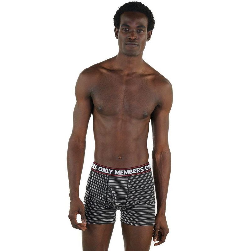 Members Only Men's 3 Pack Poly Spandex Athletic Boxer Brief, 1 of 4