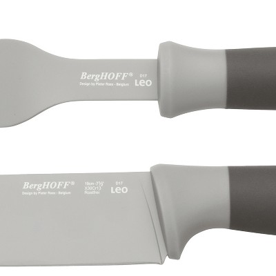 Leo Gray Stainless Steel 2-Piece Carving Set with Block