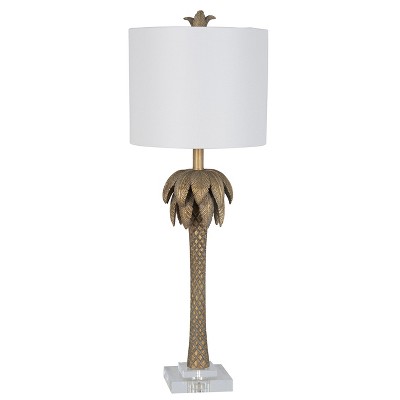 palm table lamp
