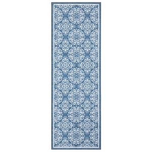 COZONY Modern Floral Printed Low Pile Non Slip Area Rug for Living Room Bedroom Home Office - 1 of 4