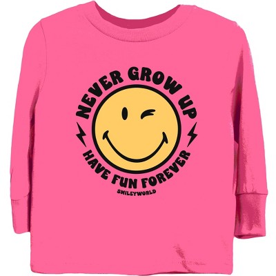 The Juniper Shop SmileyWorld Never Grow Up Youth Long Sleeve Tee