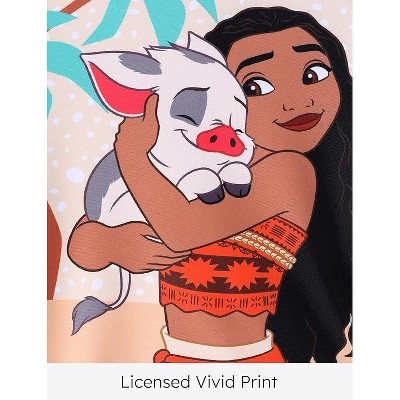 Disney Princess Kids Colorblock Summer One Piece Rash Guards Moana Green 6-7 — фото 5